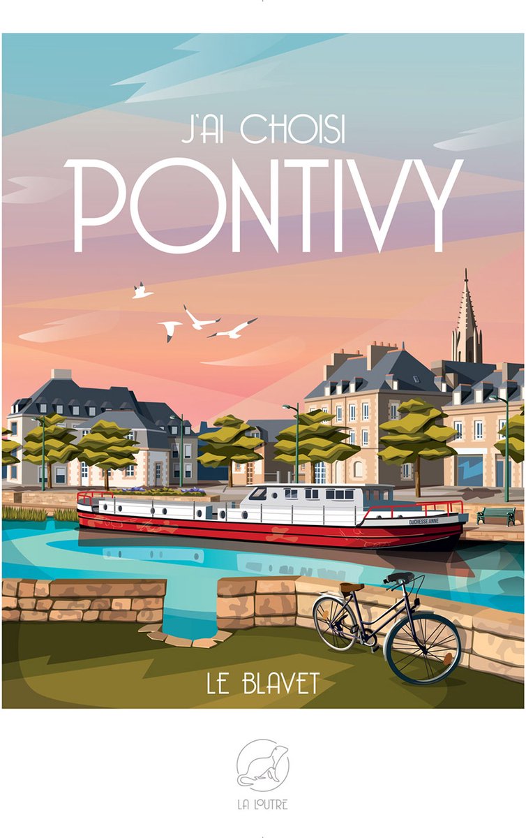 La Loutre puzzel Pontivy - 1000 stukjes legpuzzel volwassenen.