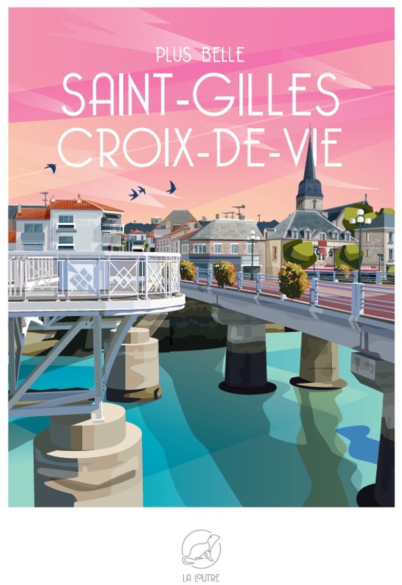 La Loutre puzzel SAINT-GILLES CROIX-DE-VIE - 1000 stukjes puzzel.