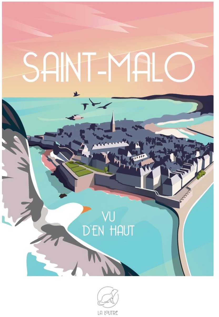 La Loutre puzzel Saint-Malo 1000 stukjes - legpuzzel volwassenen.