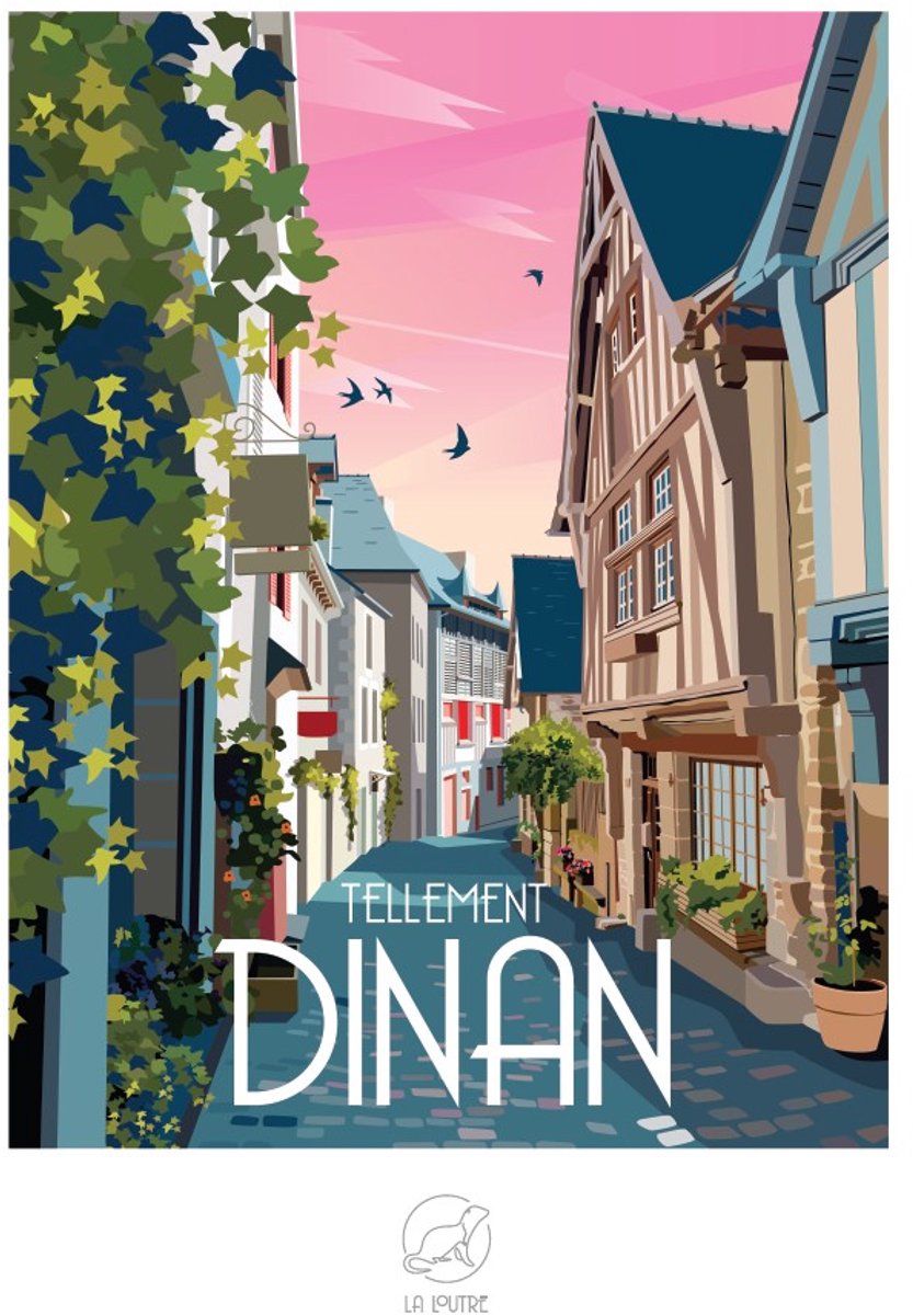 La Loutre puzzel Tellement DINAN - 1000 stukjes puzzelspel.