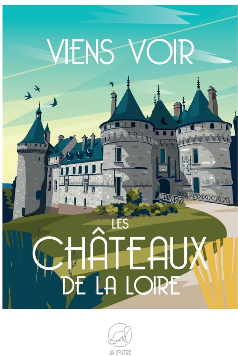 La Loutre puzzel kastelen van de Loire - 1000 stukjes puzzelspel.