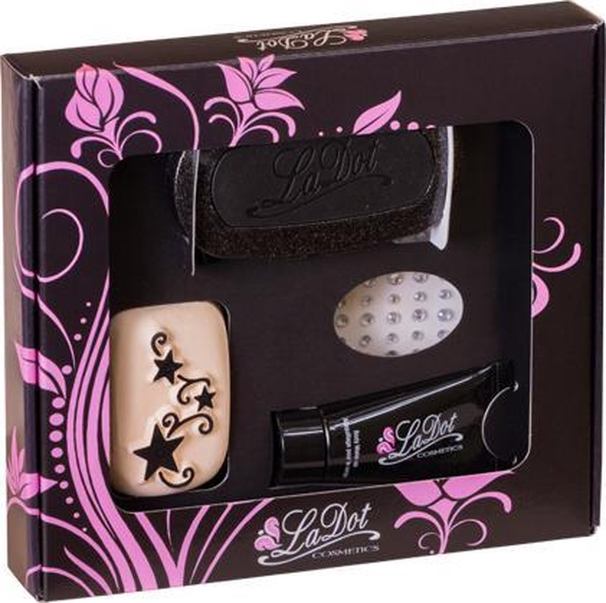 LaDot Giftpack 4 - Stempel Tattoo - 1 Middel Stempelsteen - Sterren - Nep Tattoo - Black Tattoo - Fake Tattoo - Kinderen en Volwassenen