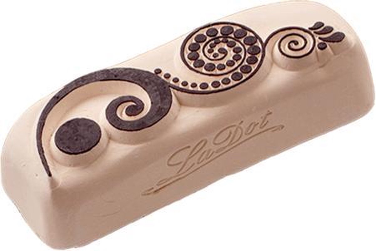 LaDot Tattoo Stempel Steen - B18 - Large - Krul - Nep Tattoo - Black Tattoo - Kinderen en Volwassenen