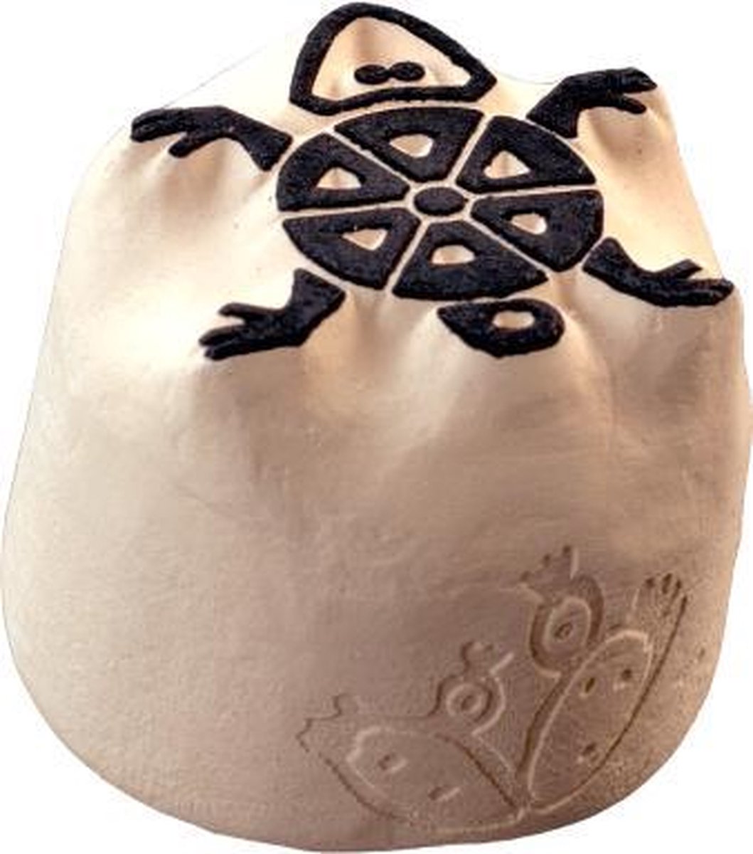 LaDot Tattoo Stempel Steen - S100 - Small - Schildpad - Nep Tattoo - Black Tattoo - Kinderen en Volwassenen