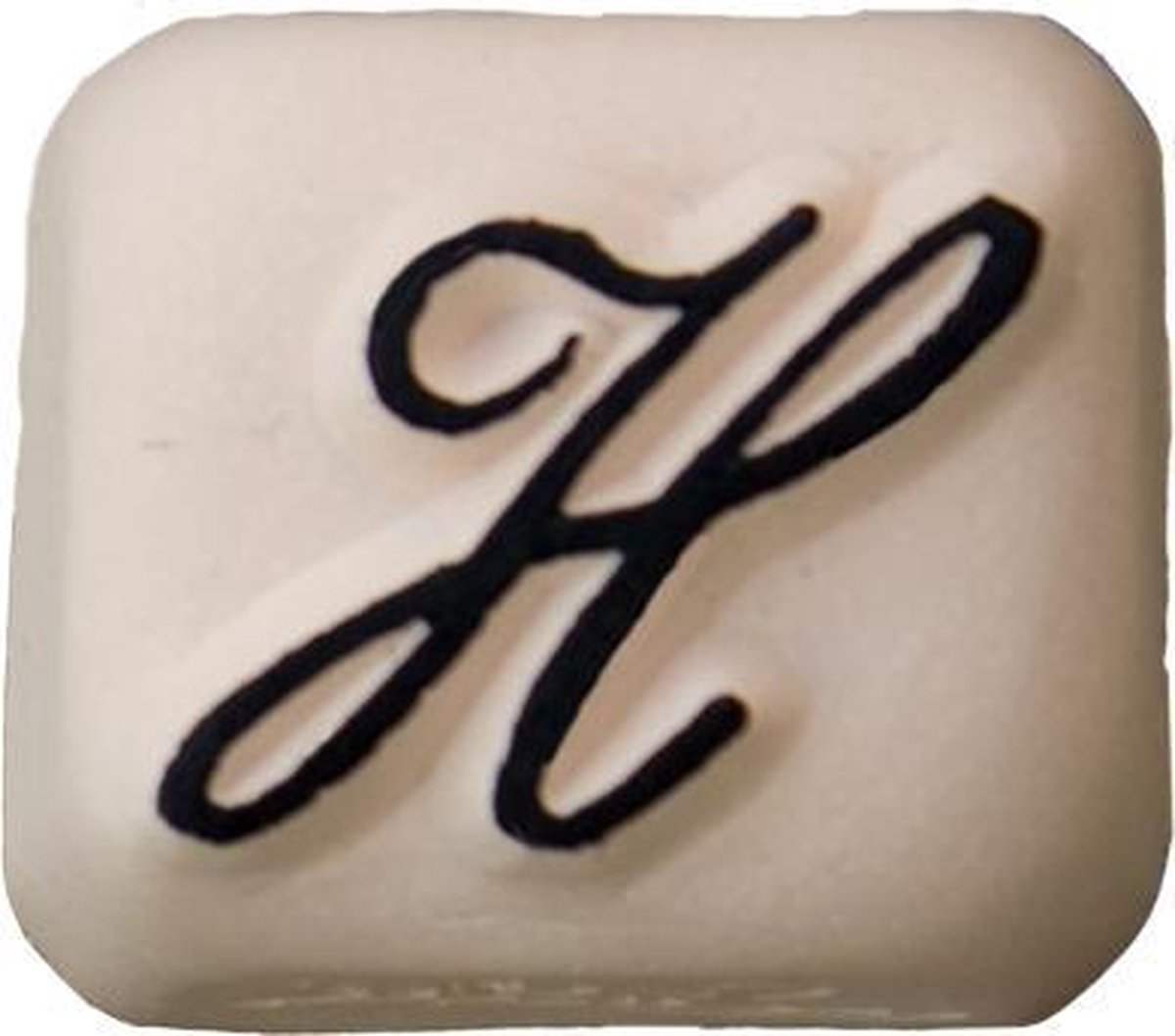 LaDot Tattoo Stempel Steen - S125H - Small - Letter H - Nep Tattoo - Black Tattoo - Kinderen en Volwassenen