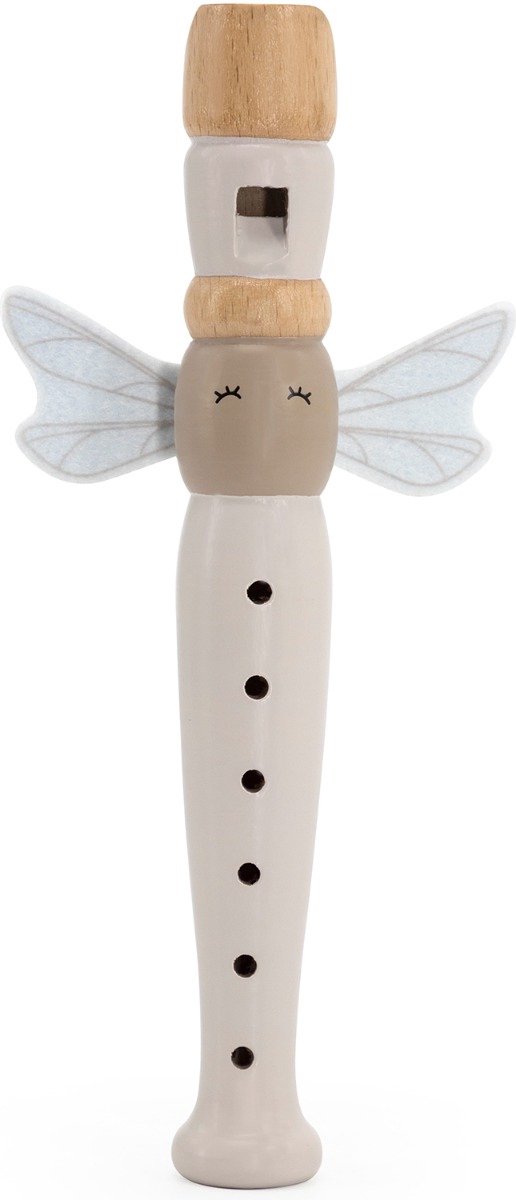 Label Label - Houten Fluit - Nougat - Muzikaal Speelgoed voor Kinderen - Speelt Verschillende Tonen - Geschikt voor Kindjes vanaf 18 Maanden