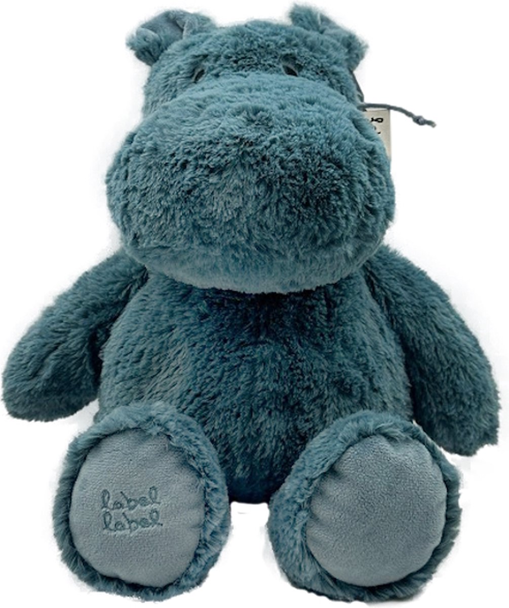 Label Label Hippo Harvey Blauw 26 cm Knuffel LLPL-04052