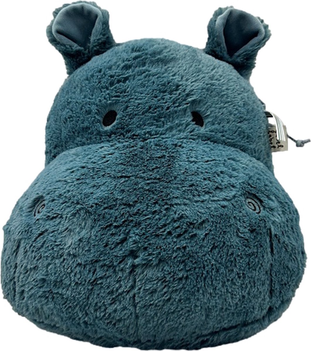 Label Label Hippo Harvey Blauw Muurdecoratie LLPL-04076