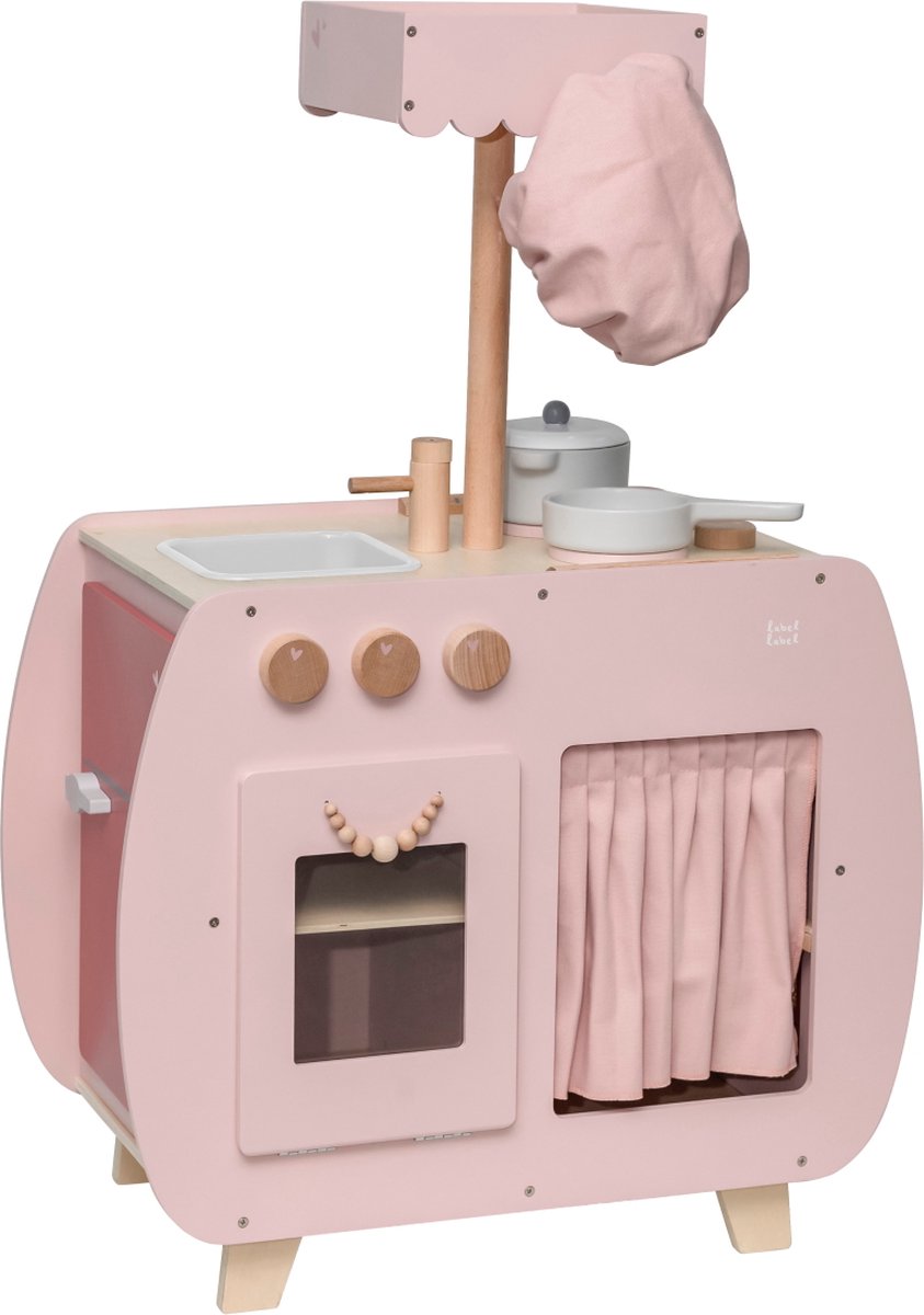  Roze Houten Bistro Keuken LLWT-34741