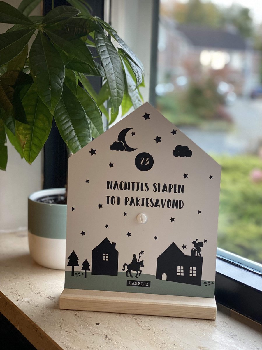 Aftelkalender sinterklaas met draaischijf