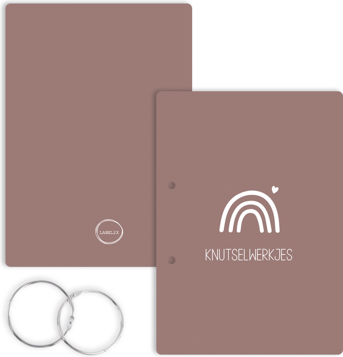 Label2X - Bewaarbundel Knutselwerkjes Regenboog Oudroze - A4