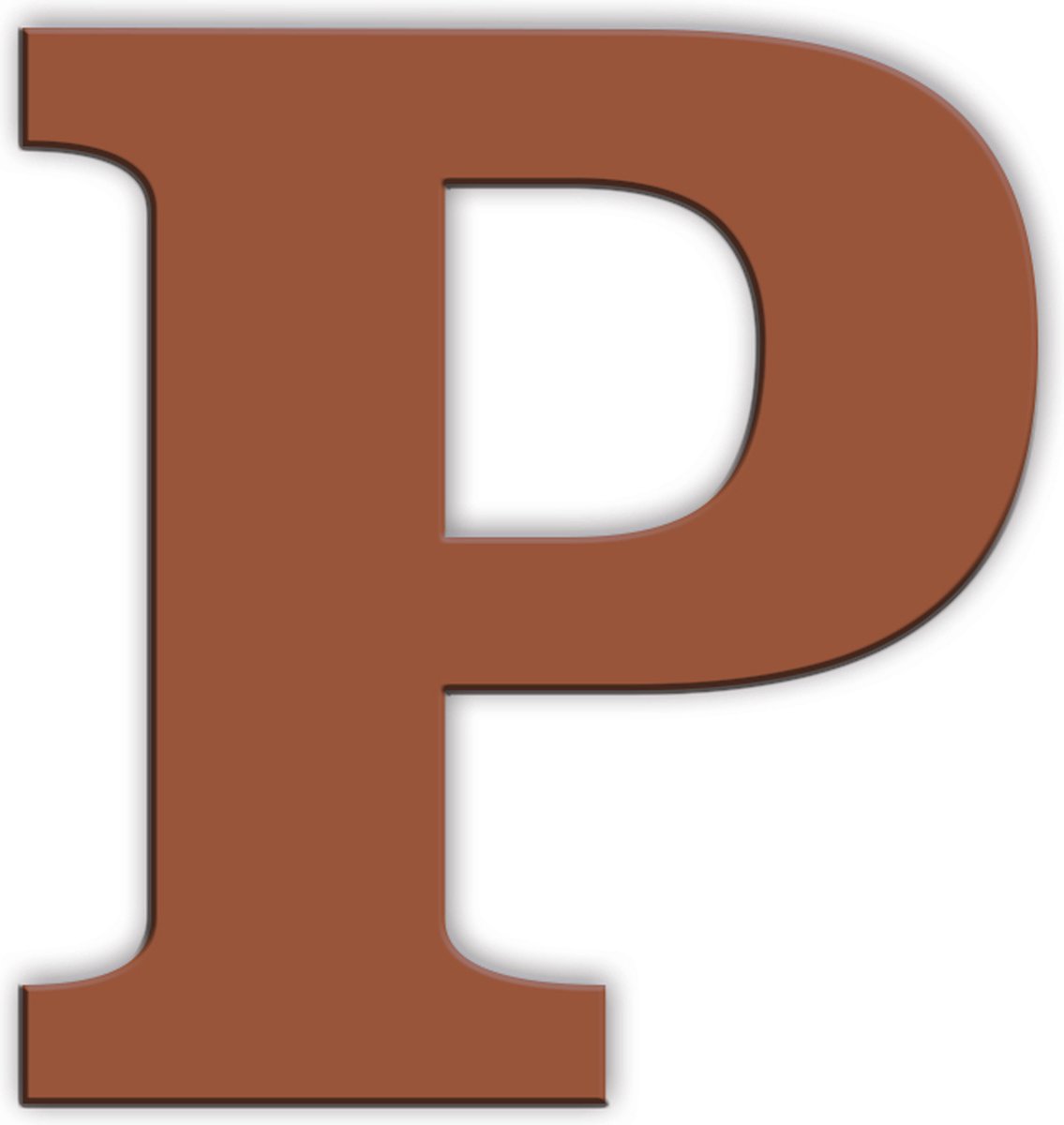 Label2X - De P van Piet Roest - 30 cm - Sinterklaas decoratie - Sinterklaas versiering