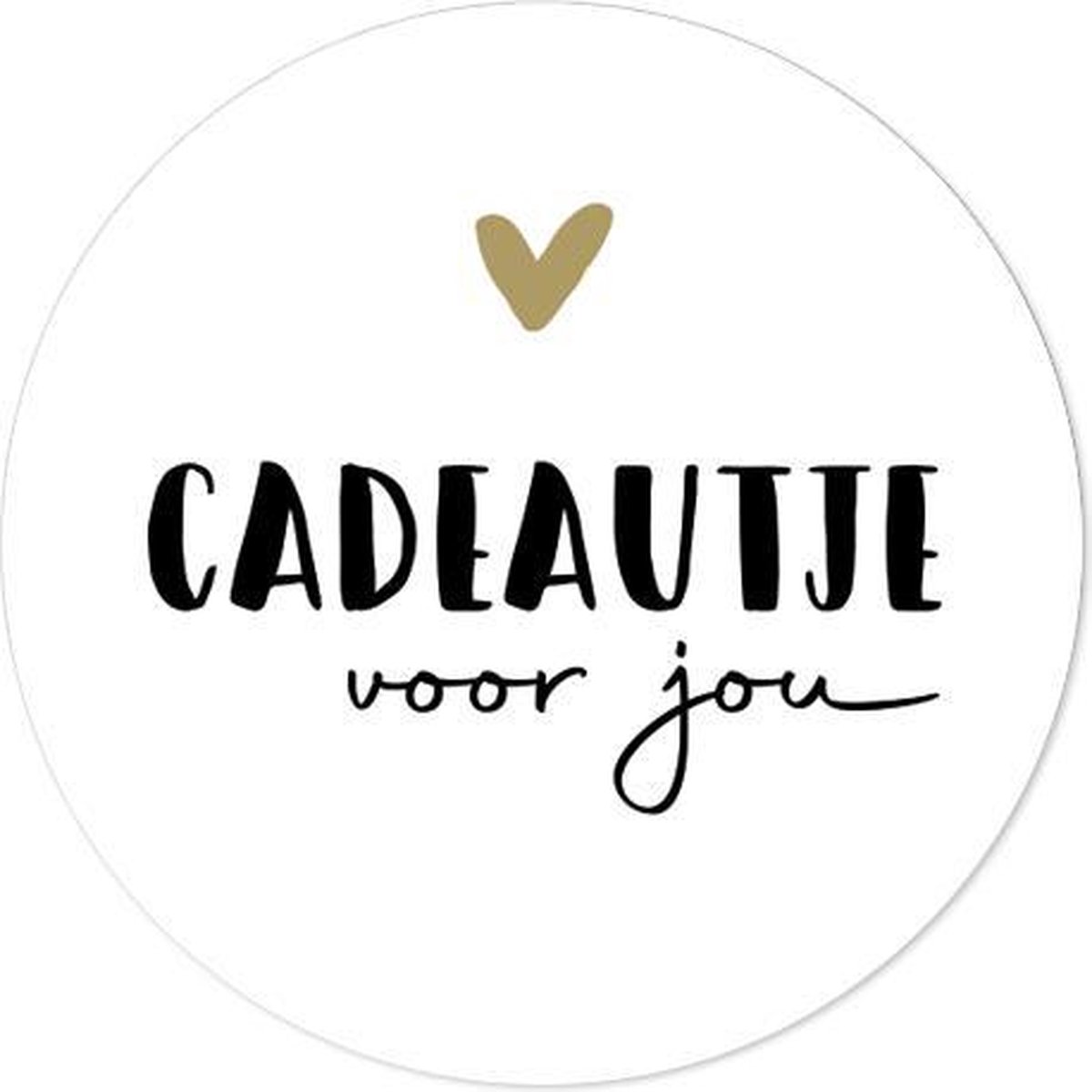 Label2X Sticker cadeautje voor jou wit op rol 250st. - Default Title