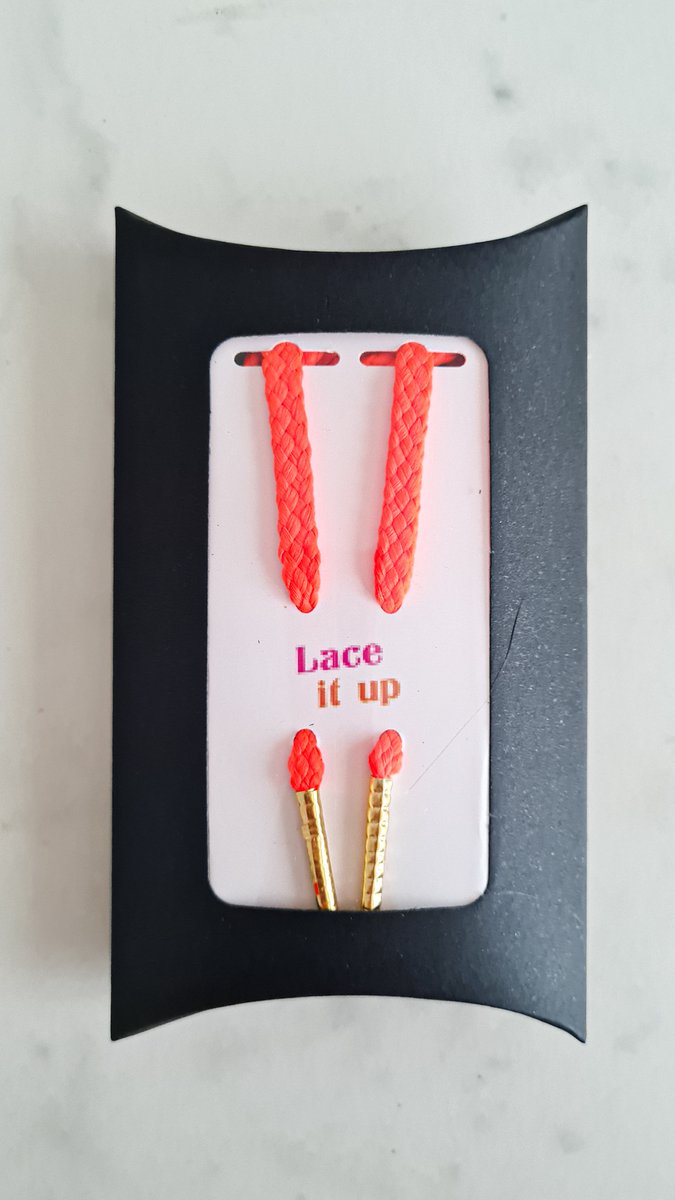 Schoenveters rond - koord fluo oranje - 100cm veters rond veters voor wandelschoenen, werkschoenen en meer