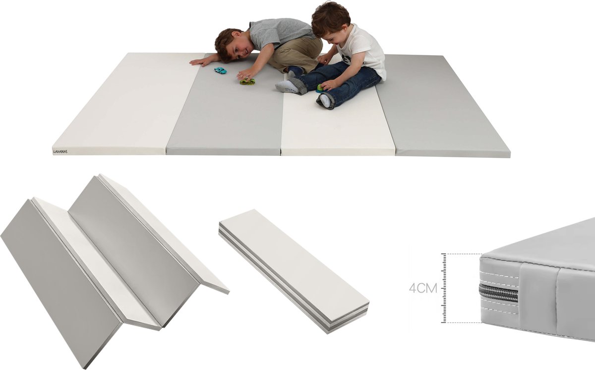 Speelmat Baby & Kind 160x180cm – Extra Dik 4cm – Opvouwbaar Speelkleed – Duurzaam & Multifunctioneel met EPE Foam – Ideaal voor Spelen & Gym