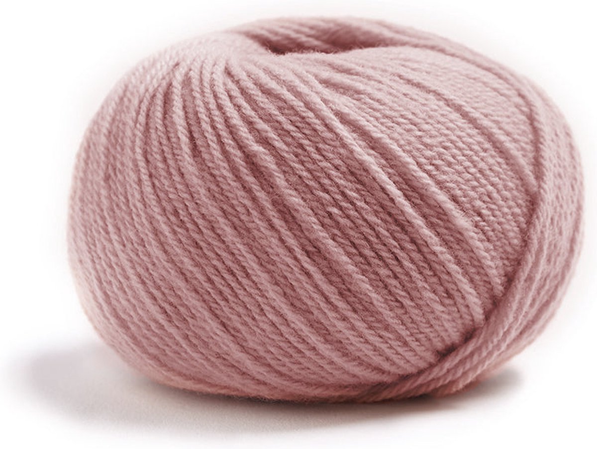 LAMANA - Como - 100 % Merino Superfine garen - Wordt per 5 stuks verkocht -120 m. - 25 gr. - Kleur : Antique Pink (40)
