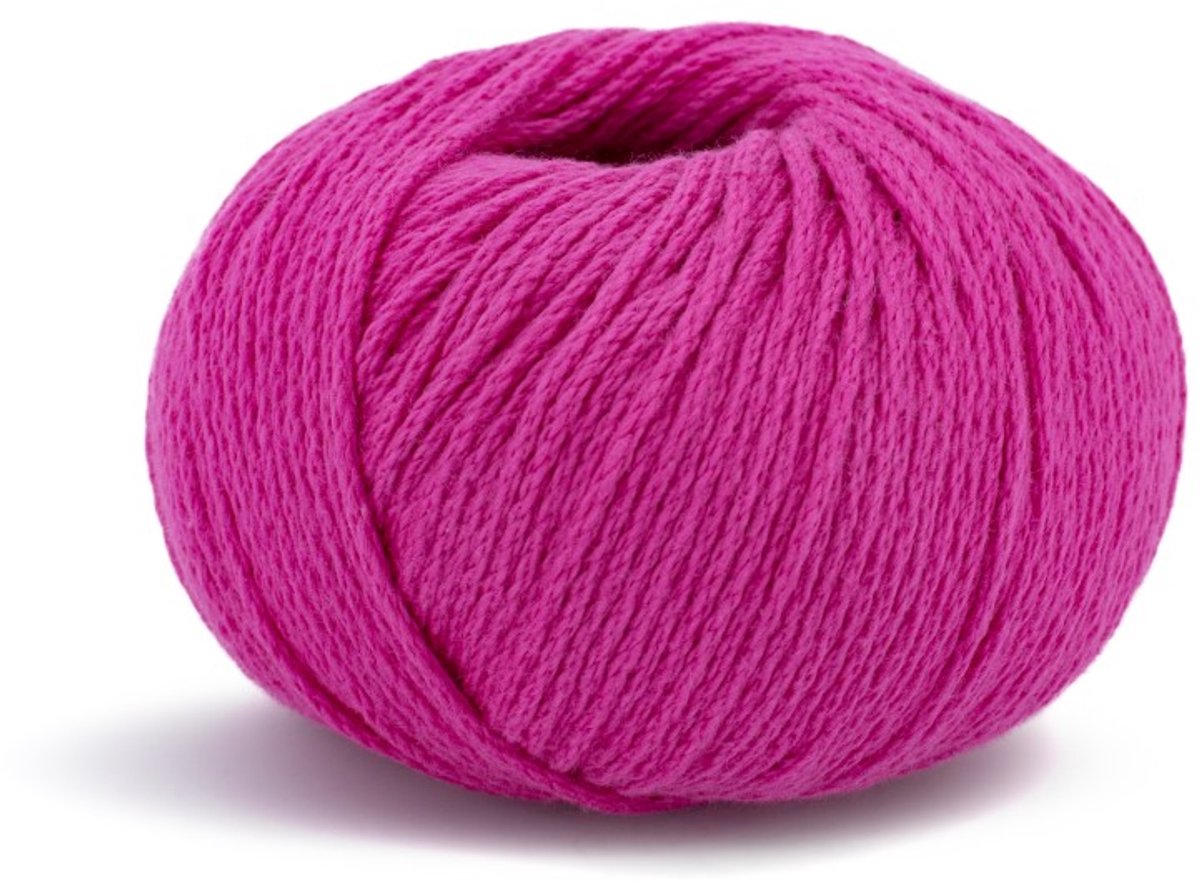 LAMANA - Ica - 100 % premium biologisch zeldzame Pima katoengaren - Wordt per 3 stuks verkocht - 80 m. 50 gr. - Kleur : Pink (ic17)