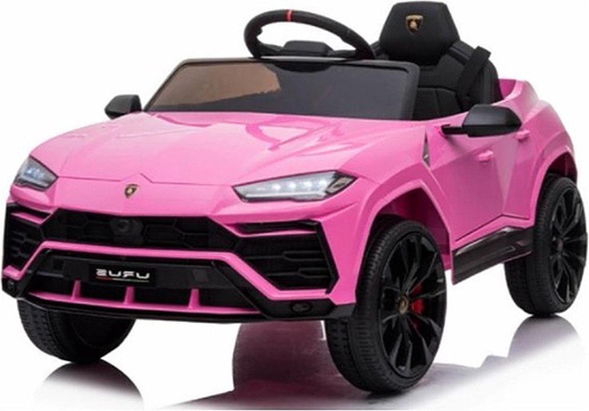 Elektrische kinderauto   Urus 12V Accu auto voor kinderen Met Afstandsbediening (Roze)