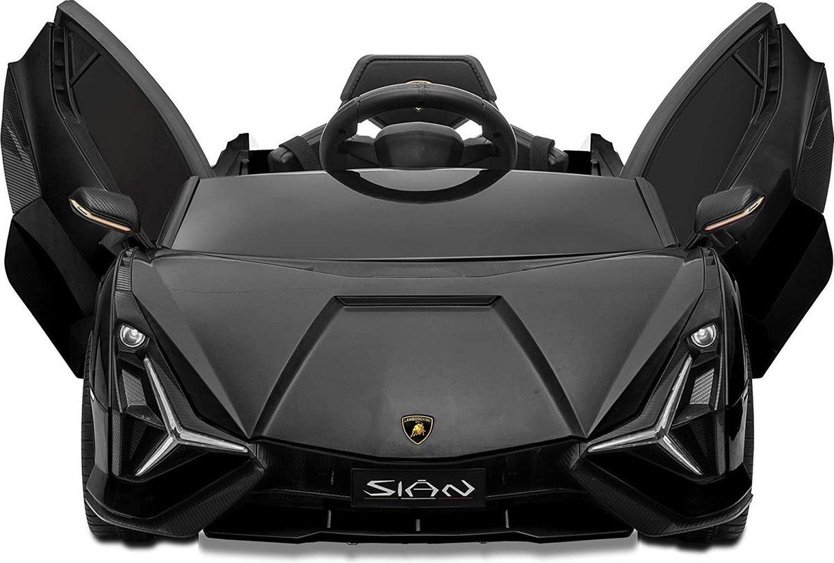   Sian Elektrische Kinderauto - Accu auto - 12V accu - Sterke Accu - Afstandbediening - Zwart