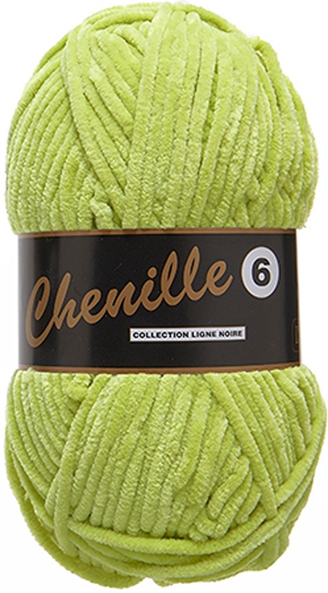 Chenille 6 - Lime 046 - Lammy yarns - 5 stuks