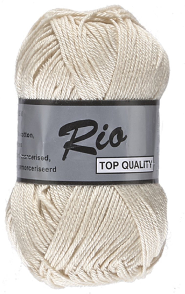 Lammy Yarns Rio katoen, beige, 5 bollen