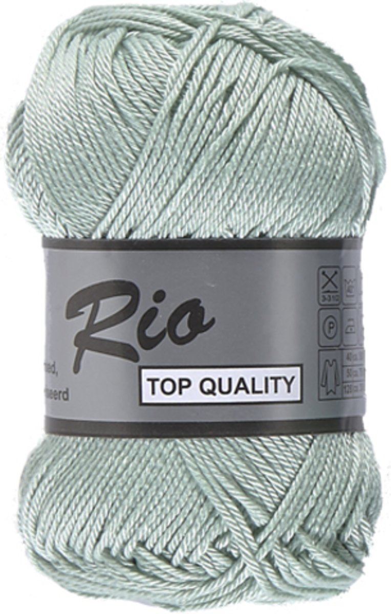 Lammy Yarns Rio katoen, mint, 5 bollen