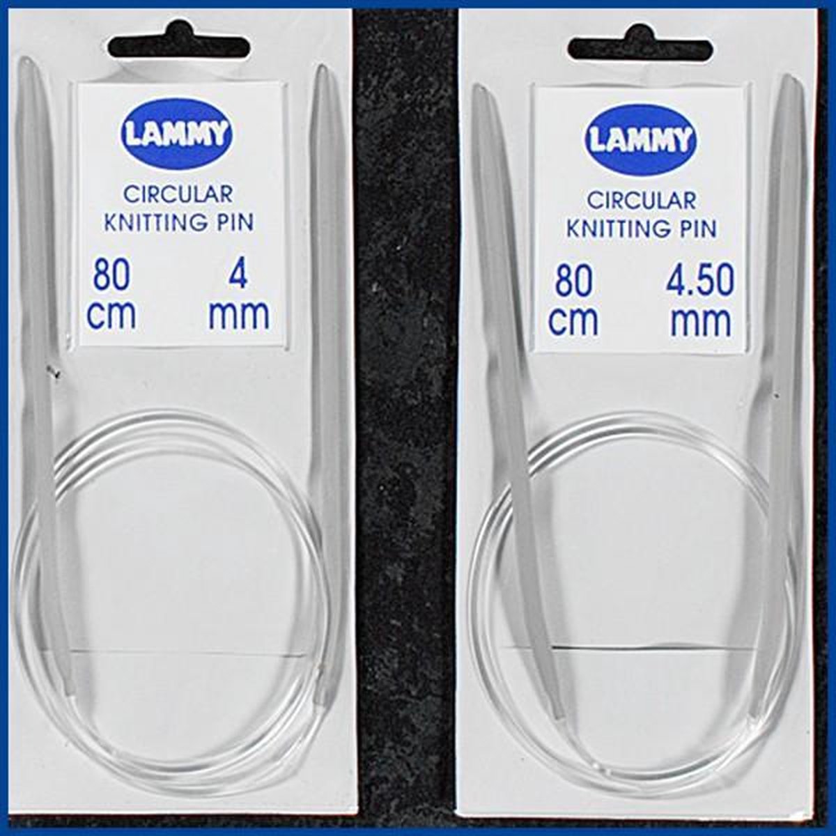 Lammy yarns rondbreinaald 2,5mm - aluminium breinaald met touw - totaallengte 80cm