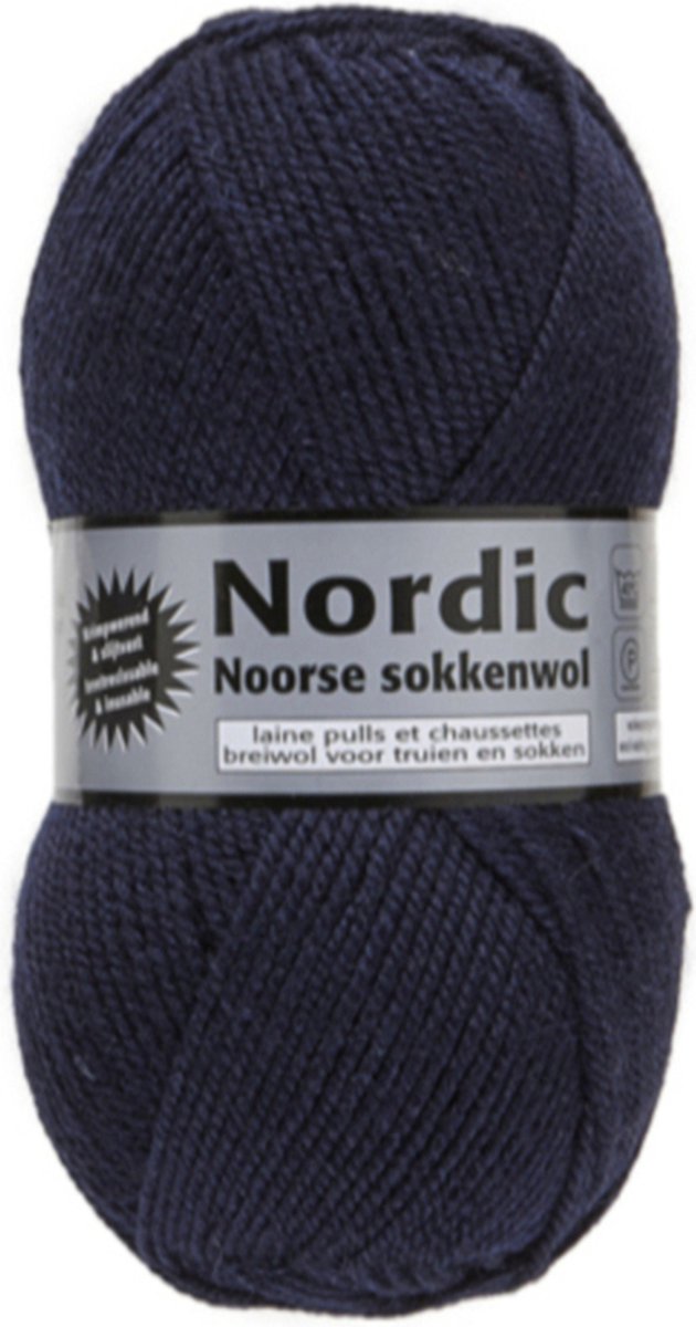 Nordic Noorse Sokkenwol - Lammy Yarns - Nordic - Kleur 011 - Blauw