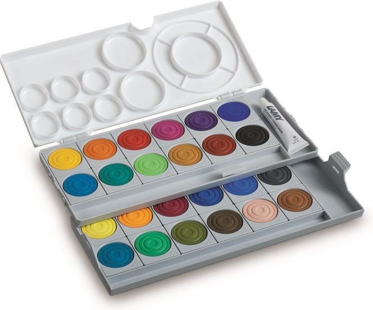 Lamy Aquaplus Verfdoos Grijs 24 kleuren