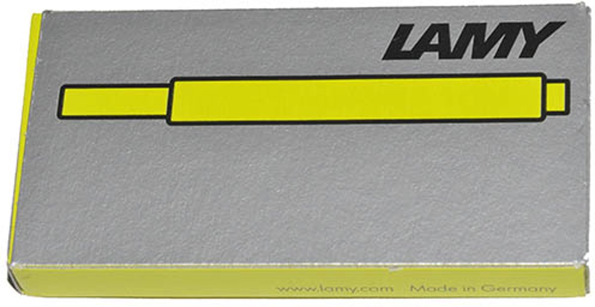 Lamy T10 vulpen inktpatronen NEON Lime groen 3 pakjes