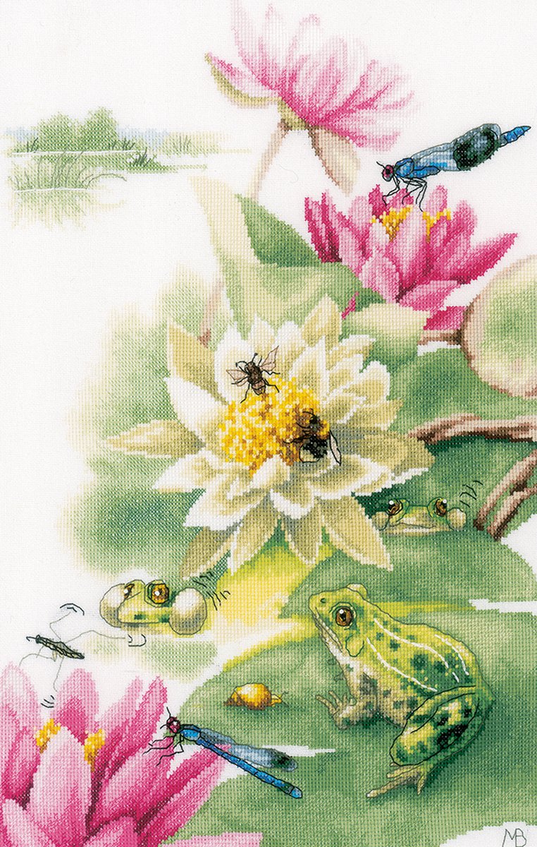 borduurpakket PN0196182 marjolein bastin, kikkerconcert