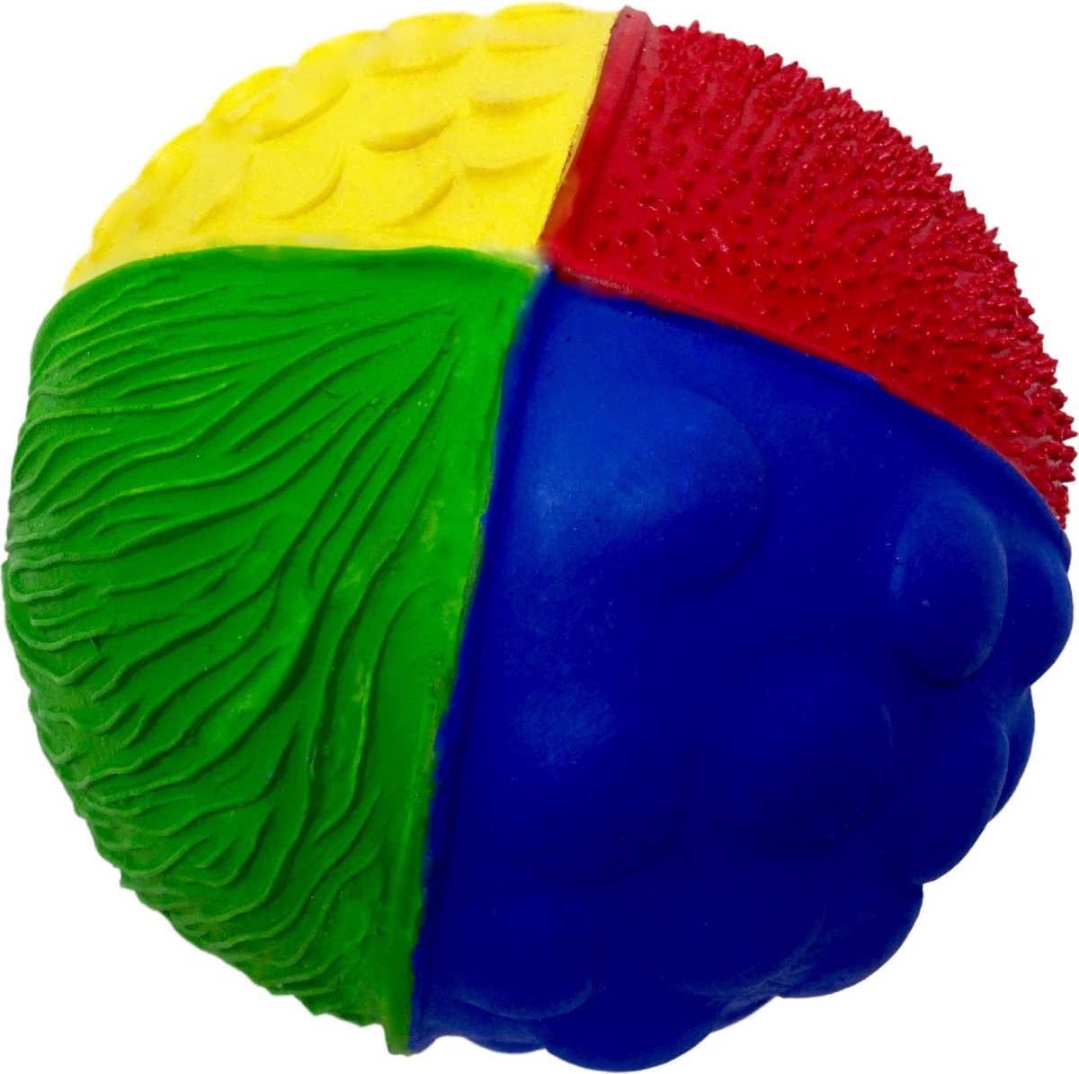 Lanco sensory Rubberen bijtspeeltje bal Fantasie donker