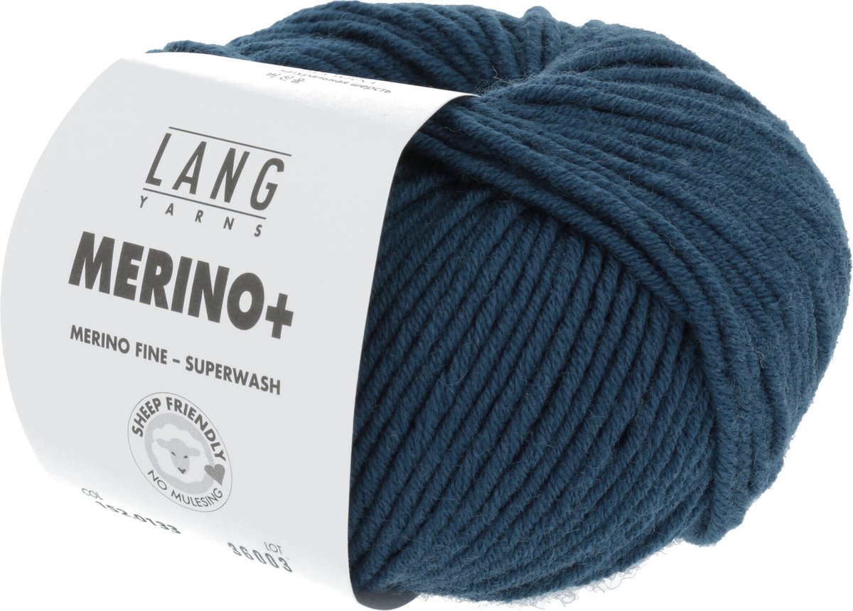 Lang Yarns Merino+ 133 Staalblauw