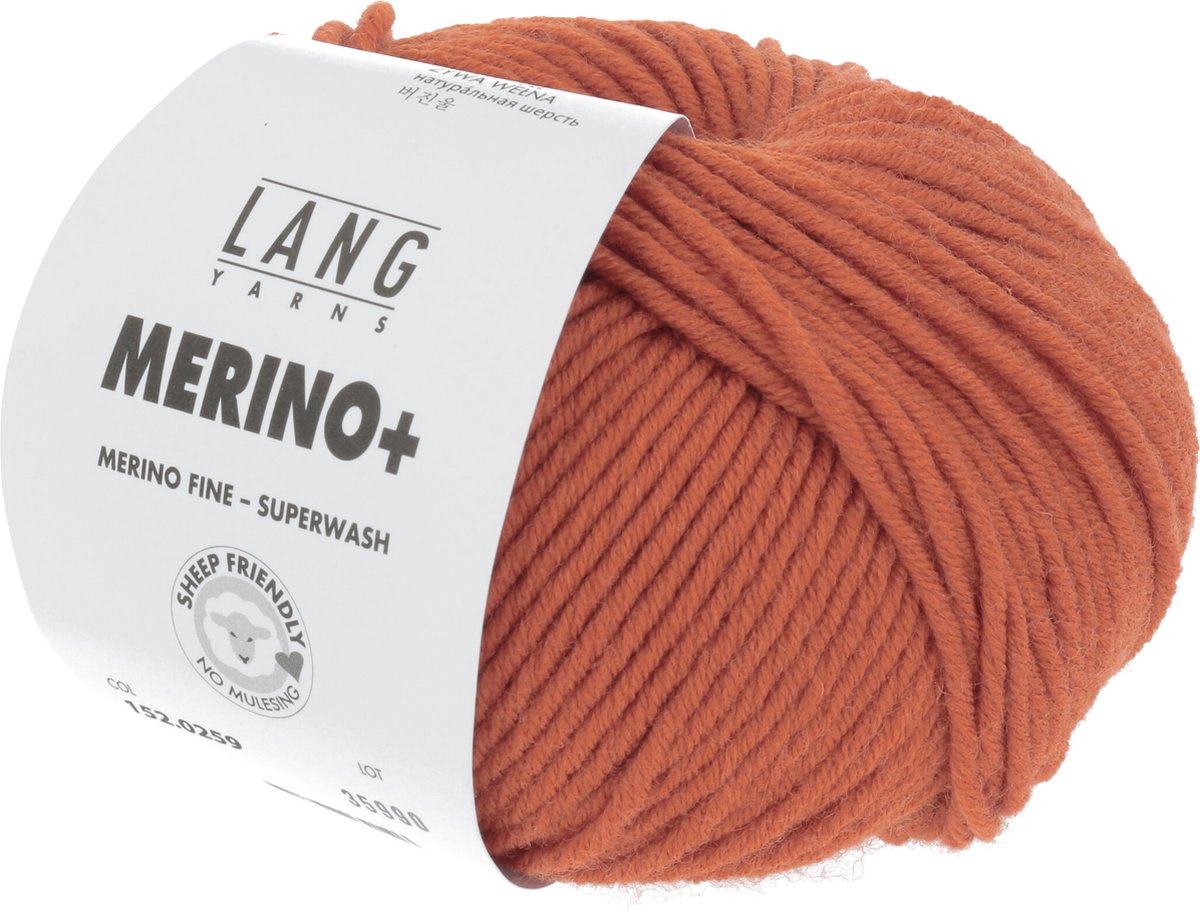 Lang Yarns Merino+ 259 Oranje