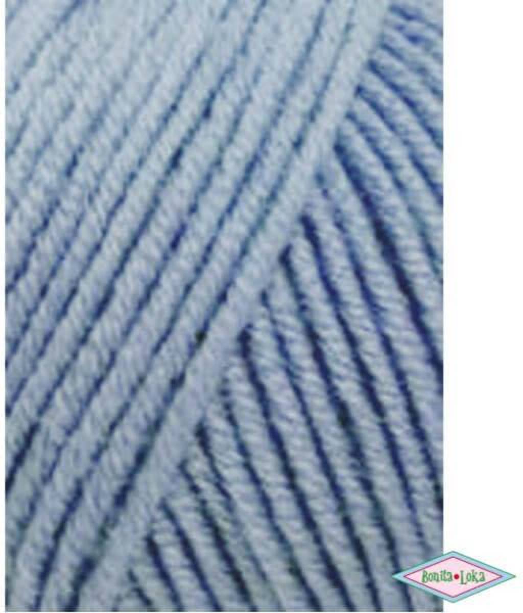 Lang Yarns Merino 120 134 blauw/grijs