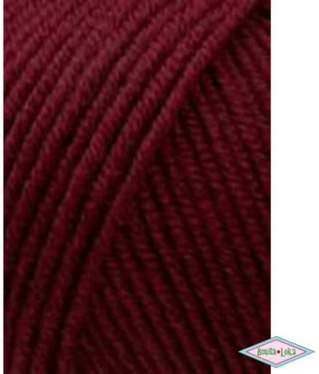  Merino 120 163 bordeaux rood