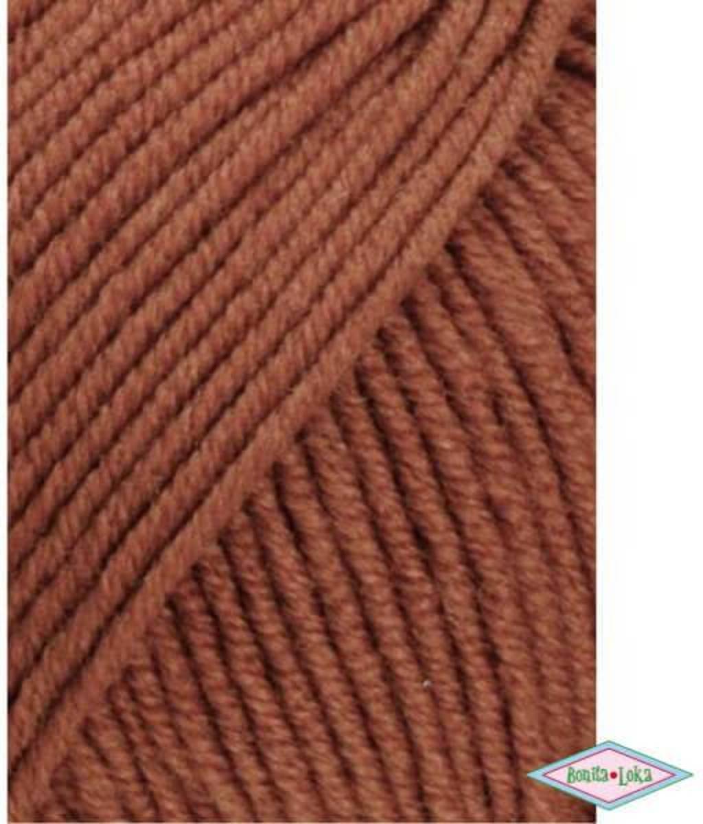   Merino 120 187 rood bruin