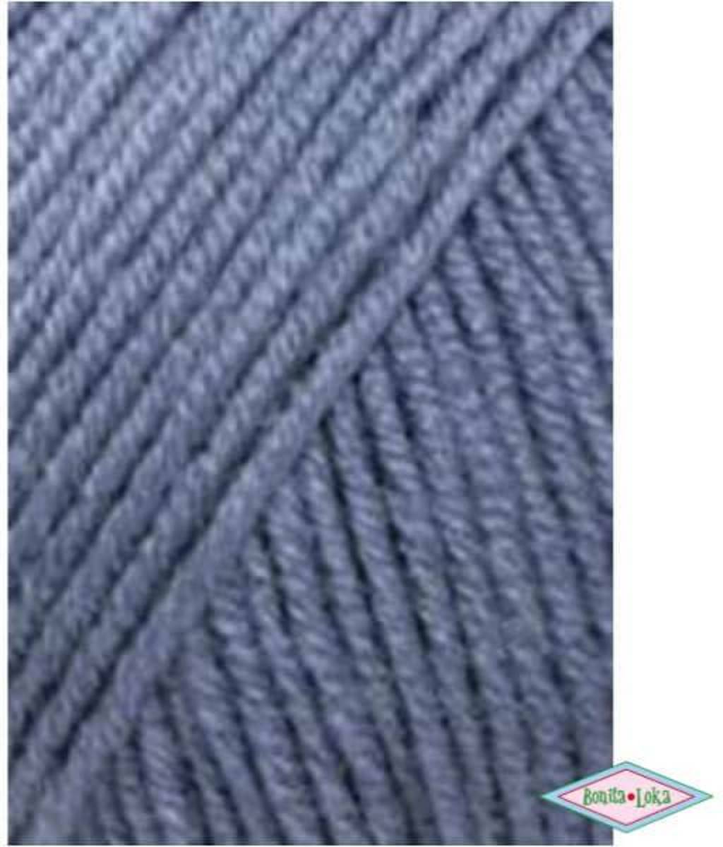 Lang Yarns Merino 120 21 midden blauw