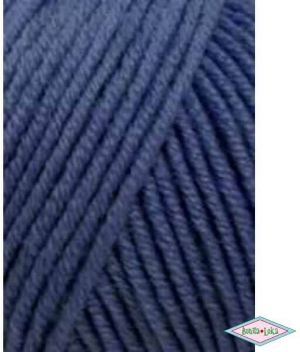 Lang Yarns Merino 120 234 donker jeans blauw