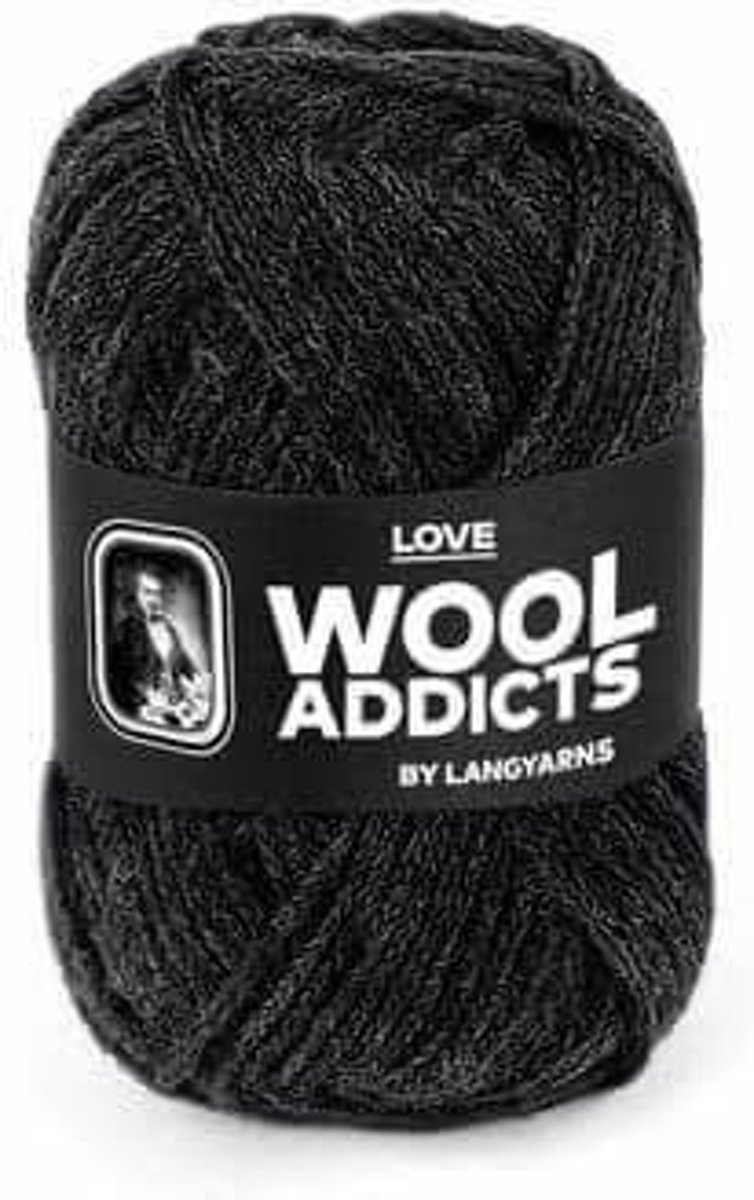 Lang Yarns Wooladdicts Love antraciet 70