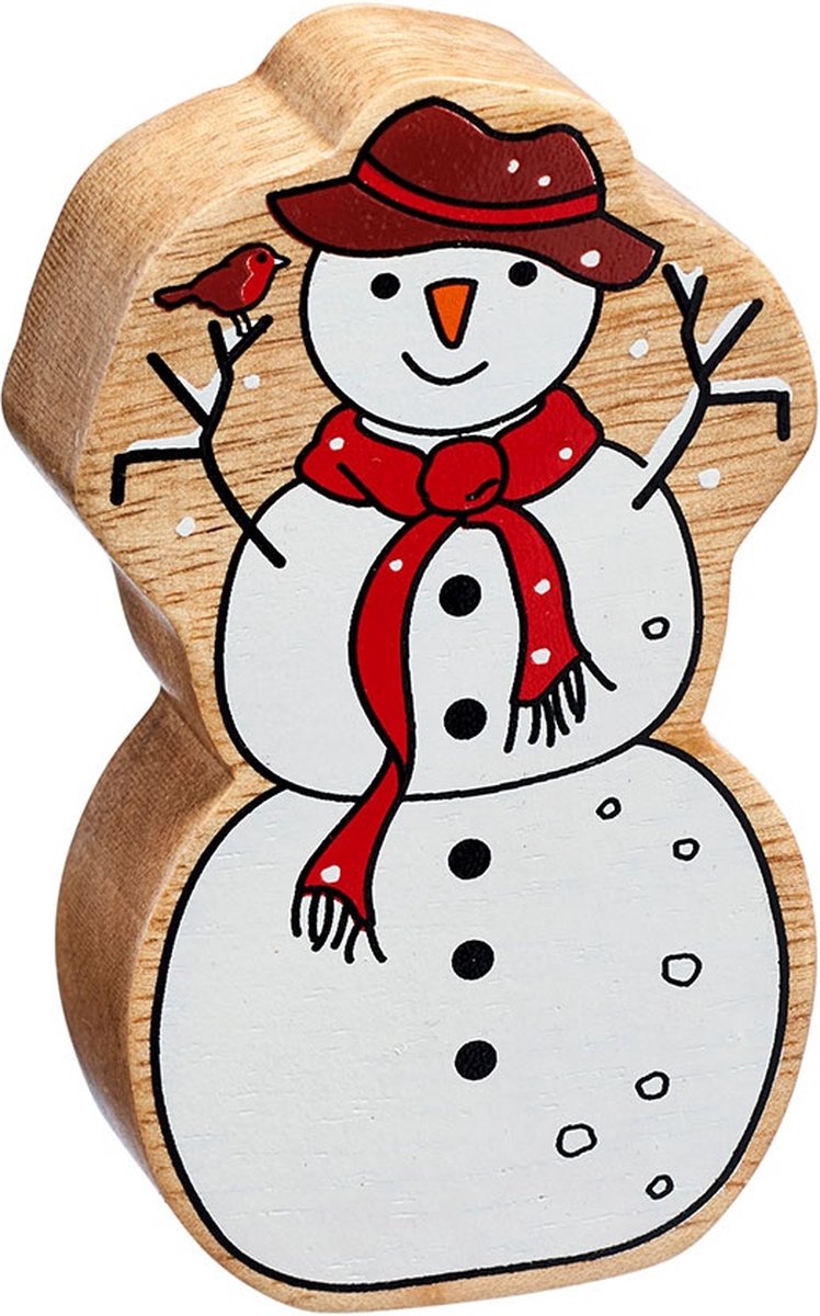 Lanka Kade - Houten figuur - White snowman
