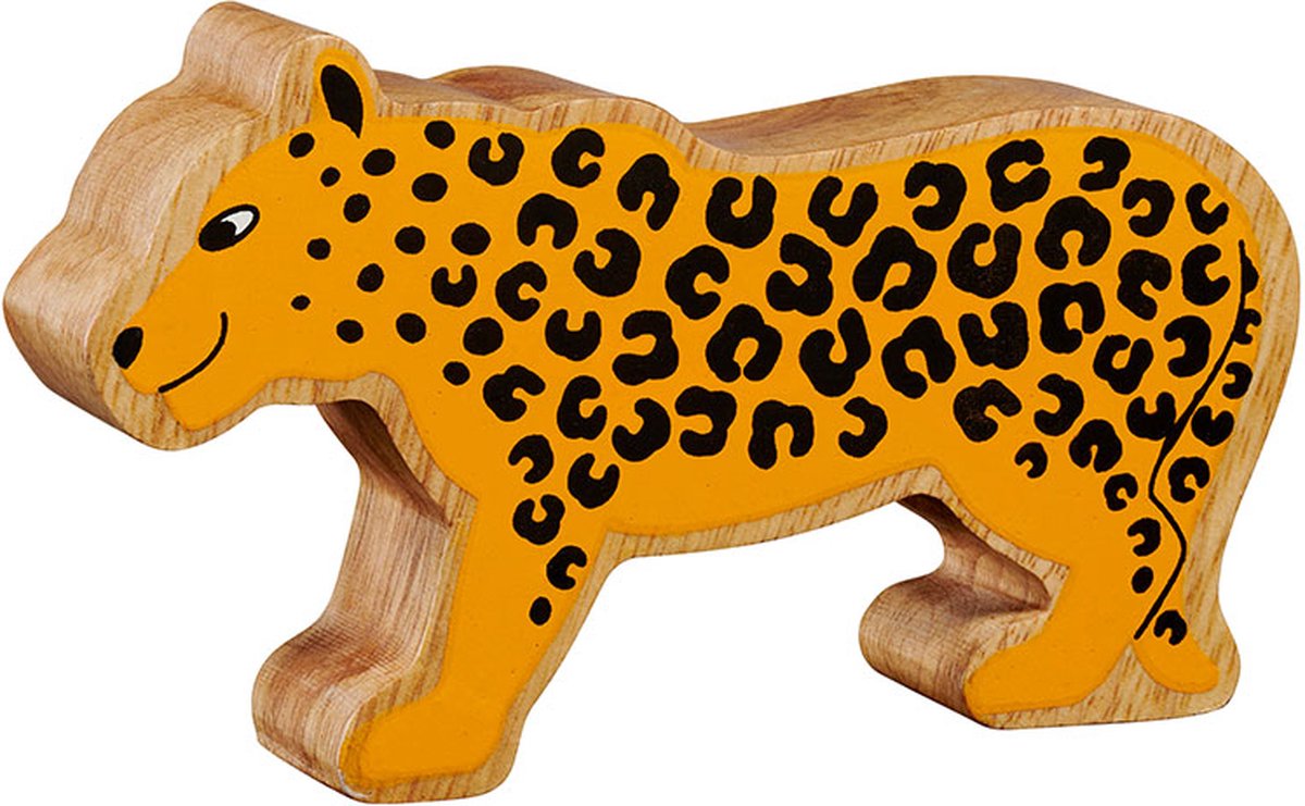 Lanka Kade - Houten figuur - Yellow Leopard