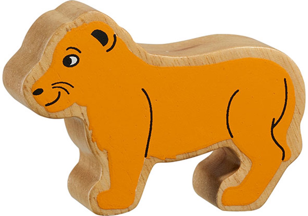 Lanka Kade houten leeuwenwelp speelgoed - educatief en kleurrijk.