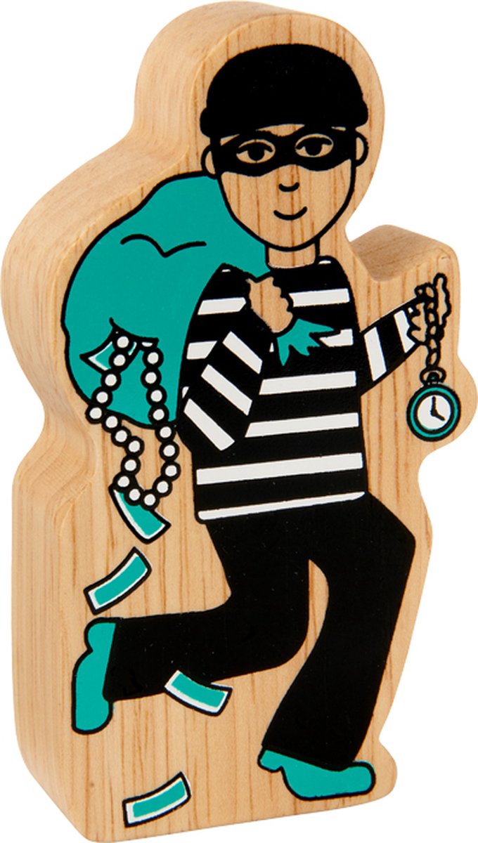Lanka Kade houten speelgoedfiguur inbreker multicolor educatief.