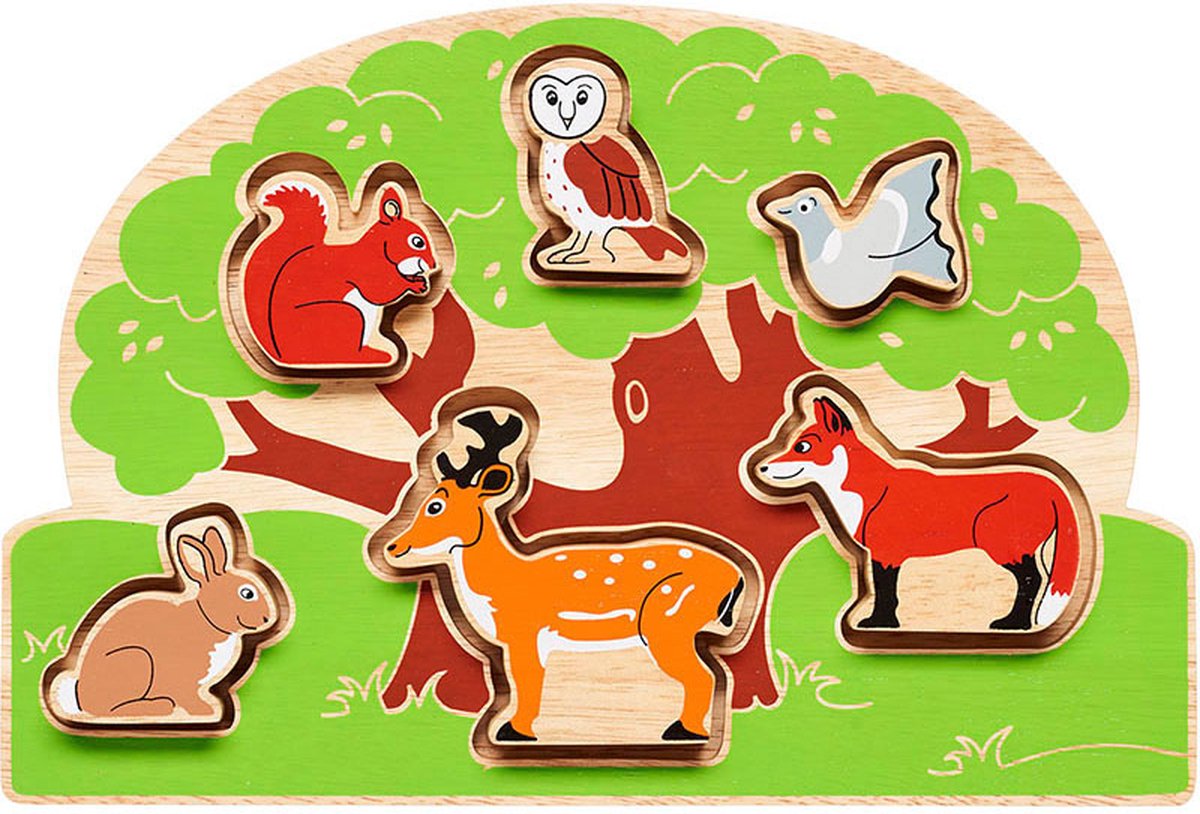 Lanka Kade vormenpuzzel plattelandsdieren - educatief speelgoed karton.