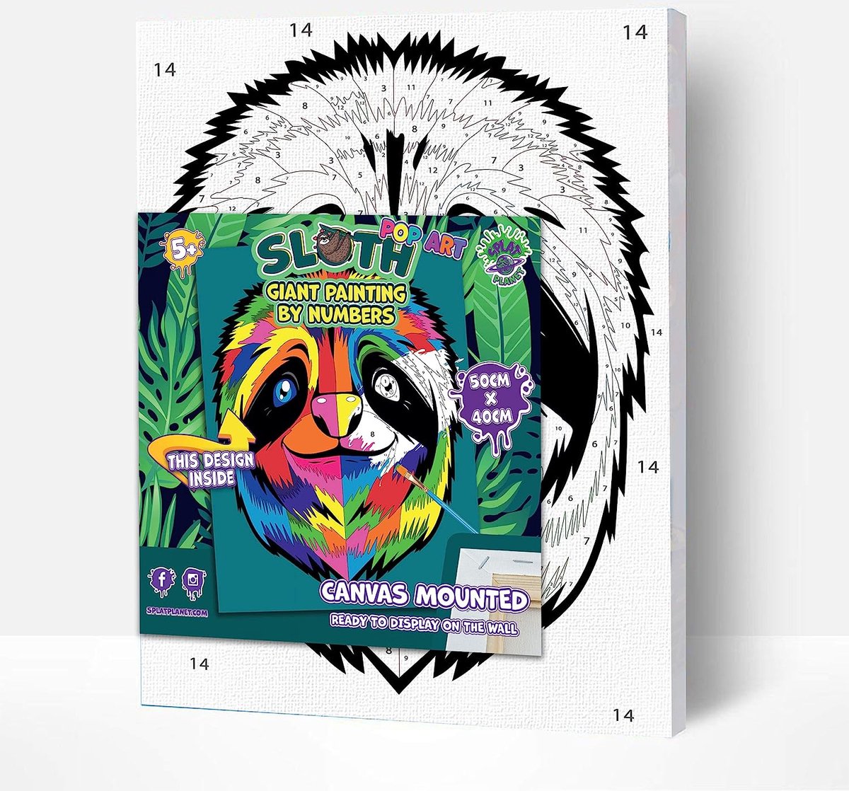 LANNOO CREATIVE SETS - Luiaard - Paint by Numbers