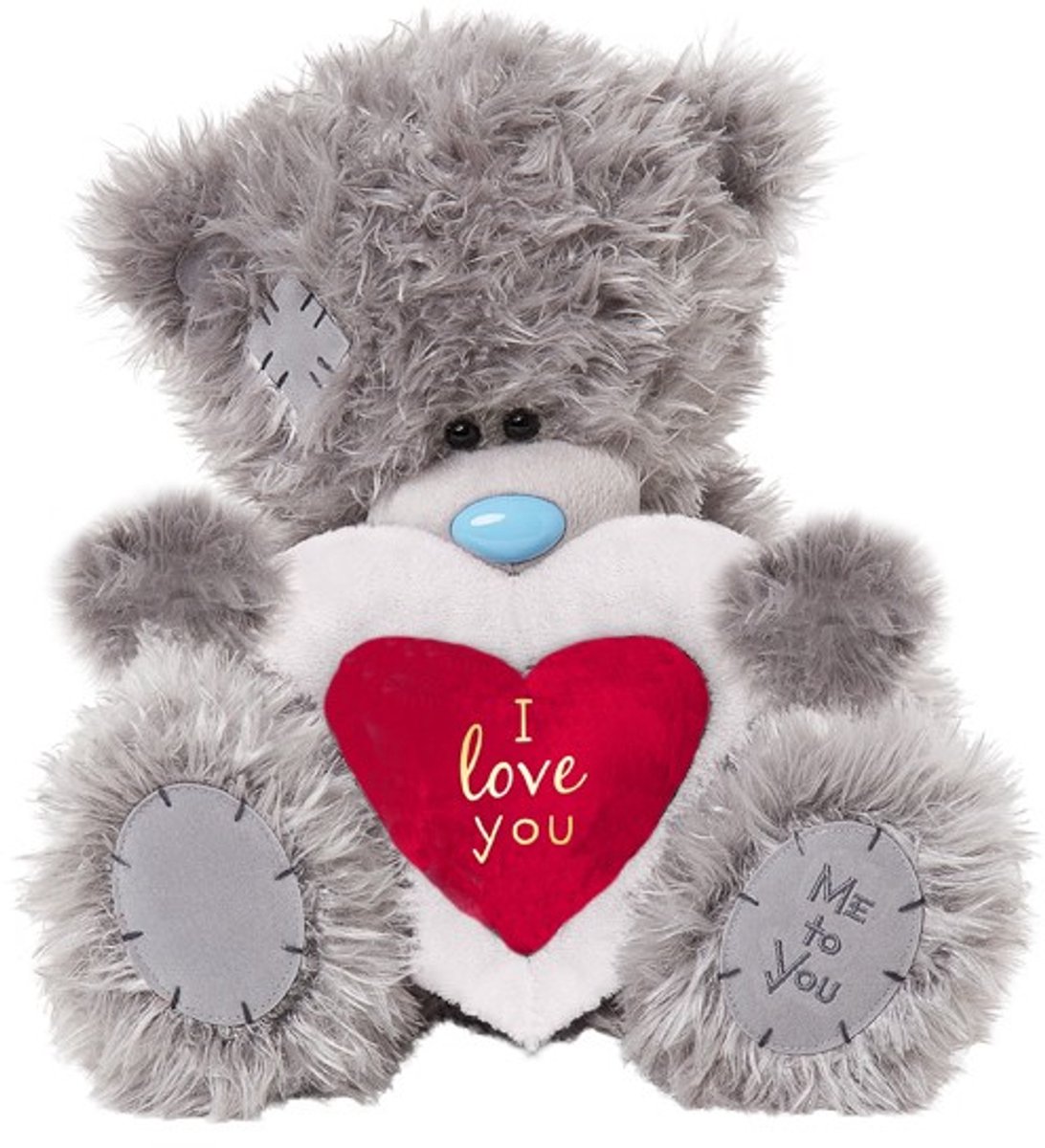 Me To You Pluche L12 - Hartkussen I Love You - 29cm