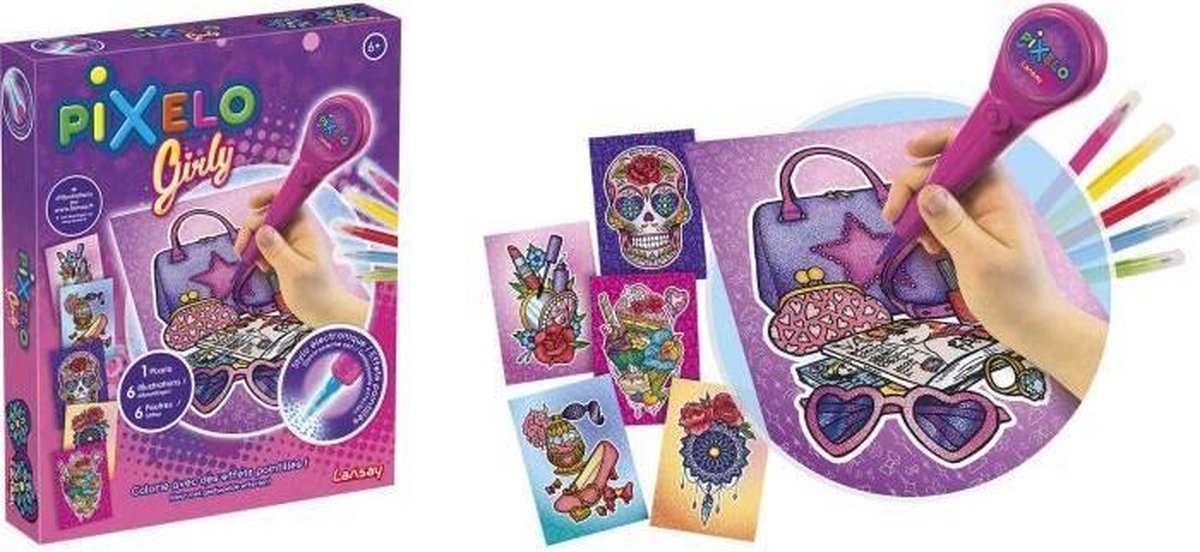 LANSAY Pixelo-kleurenset Girly Box - gemengd - vanaf 6 jaar