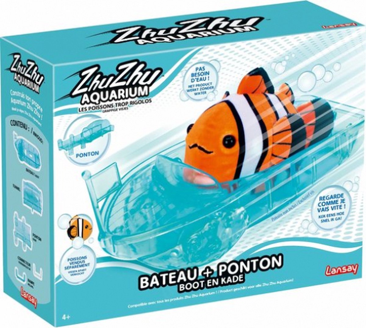 Miniatuuruniversum - Lansay - 51002 - Zhu Zhu Aquarium: Boot + Ponton