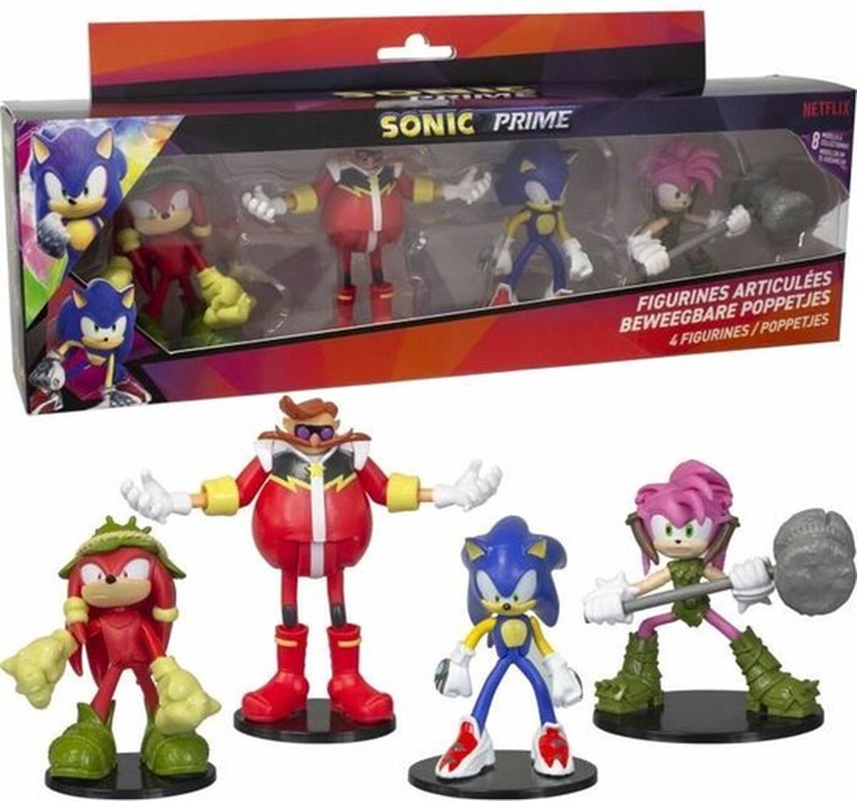 SONIC - 4 Gedeelte Beeldjes - 7,5 cm (ASST)